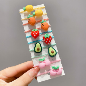 Set de 10 elastice pentru par - Figurine diverse model 5