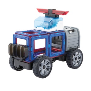 Set magnetic de construit- Magformers, masini de interventie - Img 4