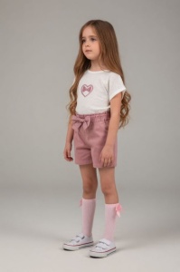 Set pentru fetite PAMPALKIDS cu pantaloni scurti - Img 2