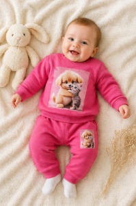 Trening pentru bebelusi din bumbac Happy Pets