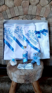 Trusou botez baietei cu bleu - Cu drag din partea nasilor