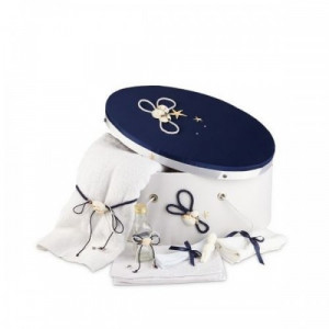 Trusou botez si cutie decorata marin NK-TR-005