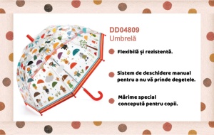Umbrela pentru copii In ploaie, Djeco - Img 3
