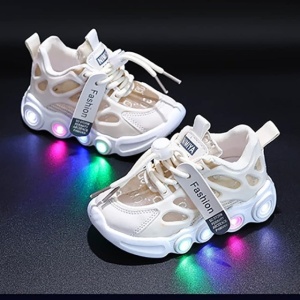 Adidasi crem cu luminite - Lorena - Img 4