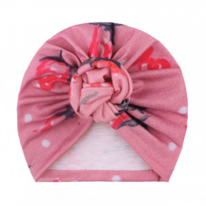Caciulita tip turban cu imprimeu viu colorat - Img 4