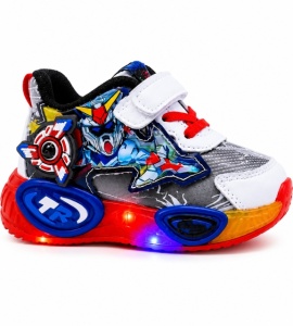 Pantofi sport cu lumini LED, Model Robo, Multicolor