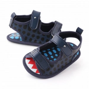 Sandalute bleumarine cu barete - Croco - Img 3