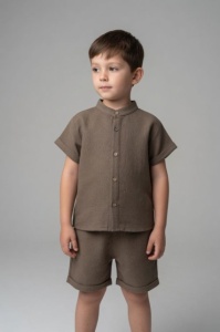 Set pentru baieti MINAMINOKIDS, maro - Img 2