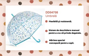 Umbrela pentru copii Unicorni, Djeco - Img 2