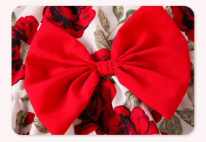 Body cu volanase pentru fetite - Roses - Img 5