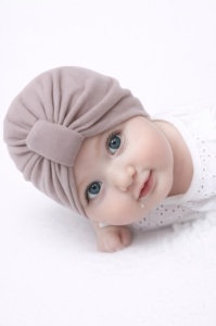 Caciulita gri tip turban