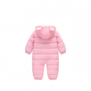 Combinezon roz din fas pentru fetite - Teddy - Img 5