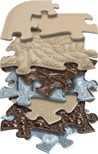 Covoras ortopedic senzorial puzzle Set pentru Seniori