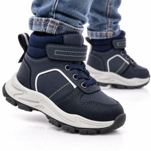 Ghete sport pentru baieti, Model Mountain, Bleumarin