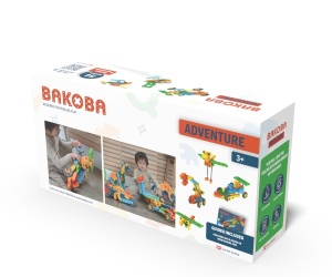 Joc de construit cu blocuri Adventure, Bakoba - Img 2