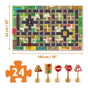Puzzle Pop to play Orasul, Djeco - Img 4