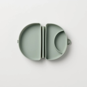 Recipient diversificare hrana bebelusi Miniware Silifold, 100% din silicon alimentar, Sage - Img 2