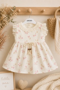 Rochita cu floricele pentru bebelusi, BEBLY KIDS