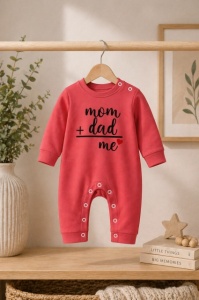 Salopeta roz fara botosei pentru bebelusi, Mom&Dad