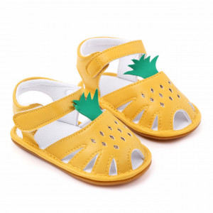 Sandale galbene pentru fetite - Ananas