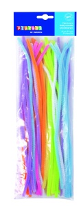 Set 50 bucati sarma plusata 6 mm diametru, 50 cm lungime, culori neon