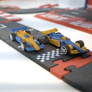 Set de constructie Garaj modular cu pista si 2 masini de curse, Croc toys - Img 4