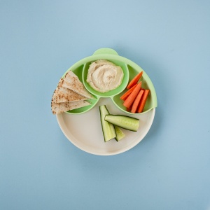 Set diversificare hrana bebelusi Miniware Healthy Meal, 100% din materiale naturale biodegradabile, 3 piese, Keylime - Img 6