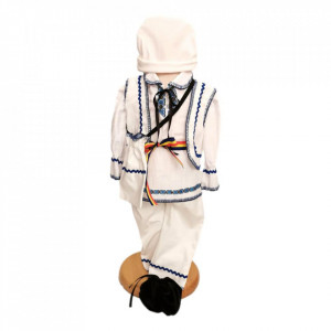 Set national, trusou botez, cutie trusou, lumanare si costum traditional baietel, Denikos® C9091 - Img 4