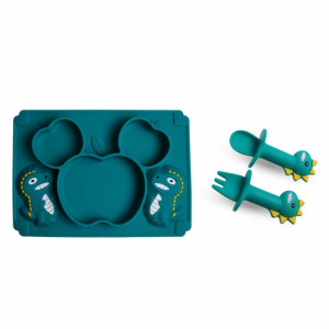 Set tavita si tacamuri din silicon - Dino - Img 2