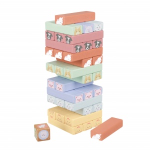 Turnul instabil cu animale de ferma, Orange Tree Toys - Img 3