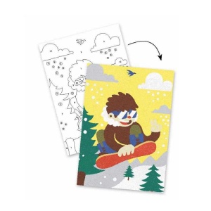 Atelier creativ cu nisip Sporturi cu placa, Djeco - Img 3