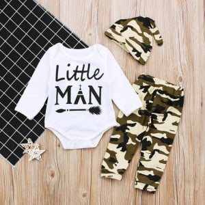 Compleu pentru baietei cu pantalonasi army - Little Man