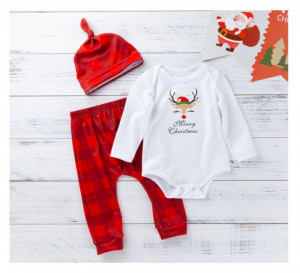 Costumas din 3 piese pentru bebelusi - Renul timid