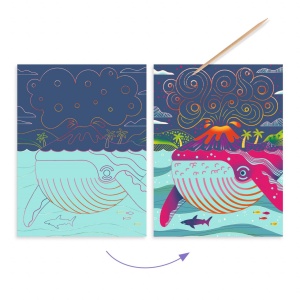 Joc creativ de razuit Fauna marina, Djeco - Img 3