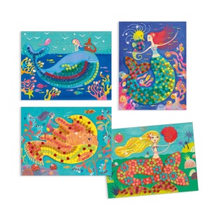 Joc creativ mozaic Sirene, Djeco - Img 4