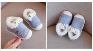 Pantofi bleu imblaniti - Snow - Img 3