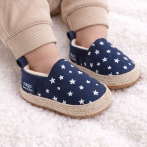 Pantofiori bleumarin tip mocasini cu stelute