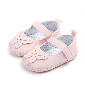Pantofiori roz cu fluturas