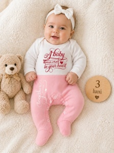 Salopeta din bumbac pentru bebelusi, Cute Baby