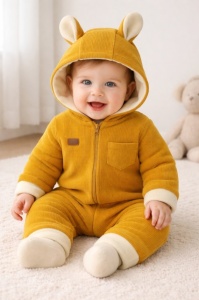 Salopeta pluș Bymurat cu urechi