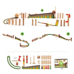 Set de constructie trasee Zig & Go Bila cea mai mare 27 piese, Djeco - Img 4