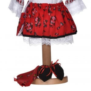 Set rochita traditionala, trusou botez landou si lumanare, decor traditional, Denikos® 1050 - Img 3