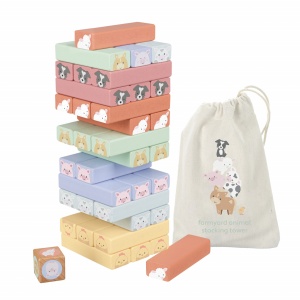 Turnul instabil cu animale de ferma, Orange Tree Toys - Img 4