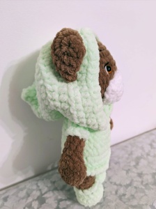 Urs din fir catifelat – jucarie handmade - Img 4
