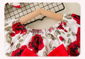 Body cu volanase pentru fetite - Roses - Img 7
