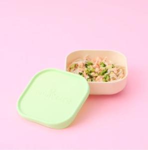 Bol pentru hrana bebelusi Miniware Snack Bowl, 100% din materiale naturale biodegradabile, Vanilla/Key Lime - Img 3