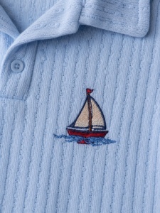 Compleu din doua piese, tricou si pantaloni scurti pentru bebelusi, Junior Class, Model ALSBS8, bumbac - Img 3