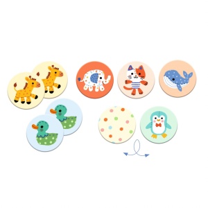 Joc Memo jucarii animale din plus, Djeco - Img 2