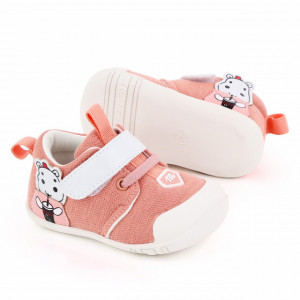 Pantofi roz somon pentru fetite