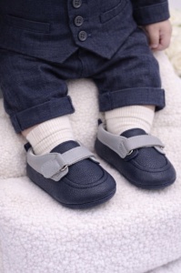 Pantofiori bleumarine tip mocasini - Beldy